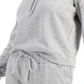 INC International Concepts Women's Cold Shoulder Fringe Hoodie Gray Size Medium