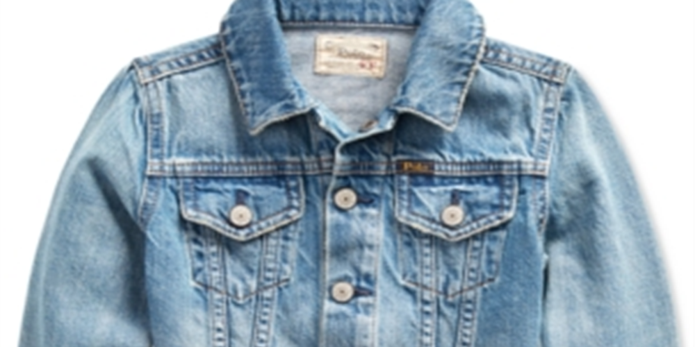 Ralph Lauren Little Girl's Ridge Wash Denim Polo Jacket Blue Size 3