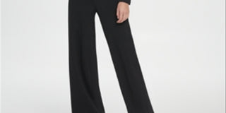 DKNY Women's V Neck D Buckle Jumpsuit Black Size 12