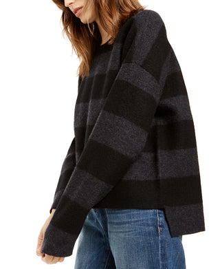 Eileen Fisher Womens Merino Wool High-Low Crewneck Sweater Gray Size XL