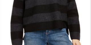 Eileen Fisher Womens Merino Wool High-Low Crewneck Sweater Gray Size XL