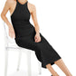 INC International Concepts Women's Ribbed Halter Dress Black Size Small