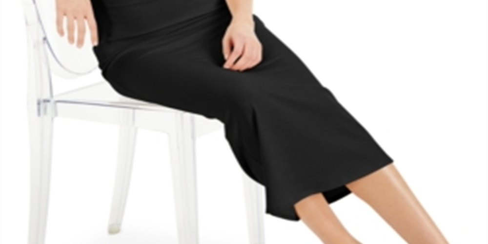 INC International Concepts Women's Ribbed Halter Dress Black Size Small