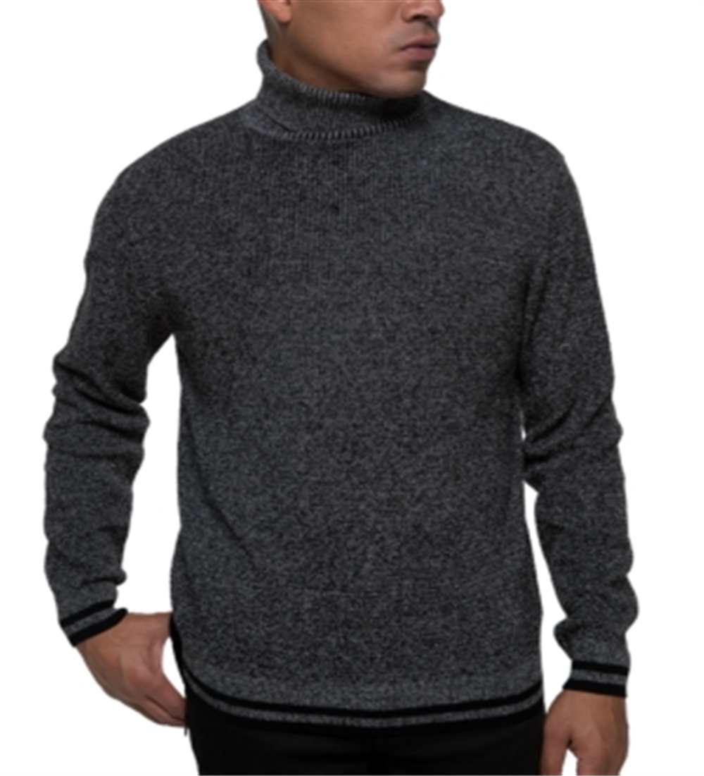 Kenneth Cole Men's Thermal Turtleneck Sweater Black Size M