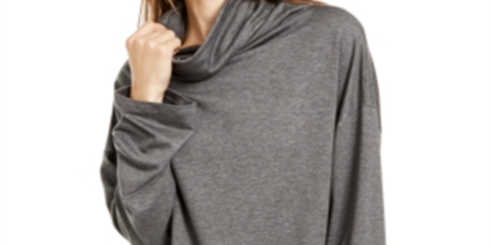 Eileen Fisher Women's Cowlneck Long Sleeve Top Gray Size Large