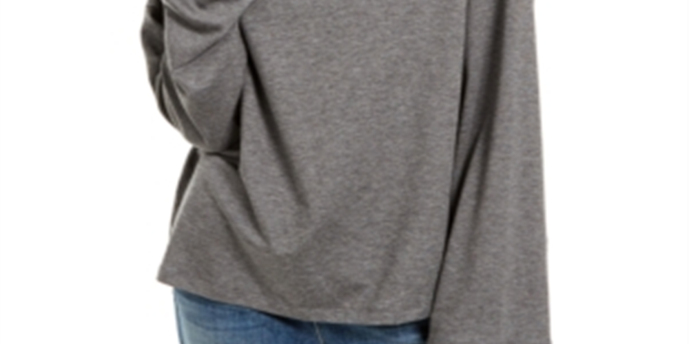 Eileen Fisher Women's Cowlneck Long Sleeve Top Gray Size Large