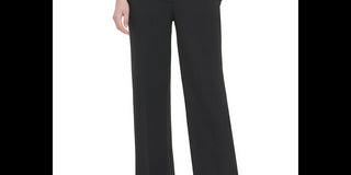 Calvin Klein Women's Flare Slit Wide Leg Pants Black Size 6