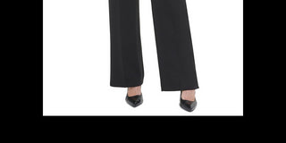 Calvin Klein Women's Flare Slit Wide Leg Pants Black Size 6