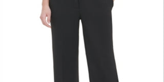 Calvin Klein Women's Flare Slit Wide Leg Pants Black Size 6