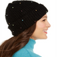 INC International Concepts Women's Allover Gemstone Beanie Black One Size