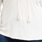 Style & Co Women's Plus Embroide Tie Neck Top White Size 3X