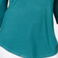 JM Collection Women's Cold Shoulder Top Green Size 2XL