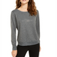 INC International Concepts Women's  Studded Sweatshirt  Gray Size XL