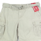 Unionbay Men's Belted Mid Rise Flat Front Cargo Shorts Beige Size 34