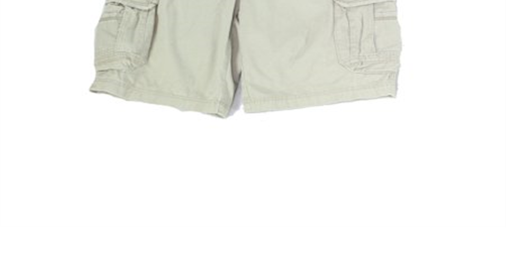Unionbay Men's Belted Mid Rise Flat Front Cargo Shorts Beige Size 34