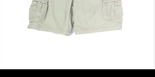 Unionbay Men's Belted Mid Rise Flat Front Cargo Shorts Beige Size 34