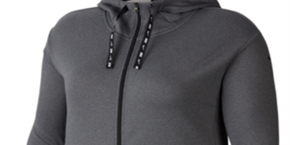 Nike Women's Fleece Training Hoodie Grey Size X-Large