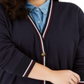 Tommy Hilfiger Women's Long Sleeve Open Cardigan Top Blue Size 0X