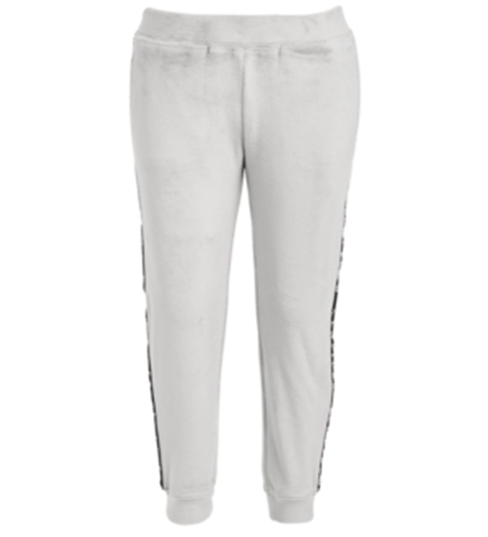 Ideology Little Girls Side-Taped Velour Sweatpants Shark Fin Gray Size 6