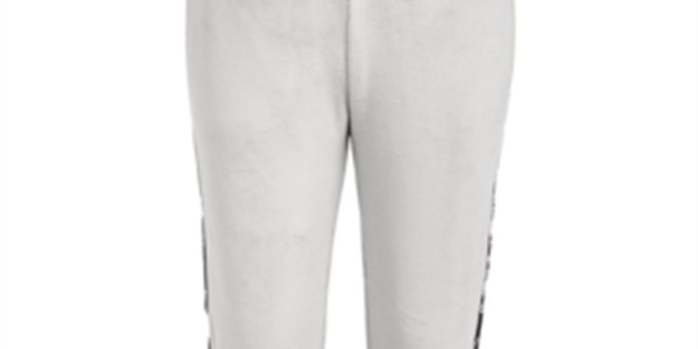 Ideology Little Girls Side-Taped Velour Sweatpants Shark Fin Gray Size 6