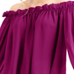 INC Women's  Off-the-Shoulder Top Off-The-Shoulder Top Purple Size S