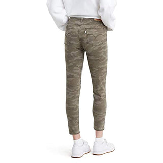 Levi's Women's 720 High Rise Super Skinny Crop Camo Jeans Green Size 26