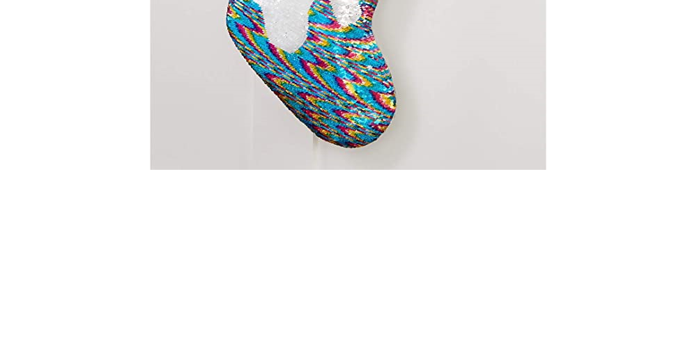 Holiday Lane Women's Sequin Unicorn Stocking Socks Gray One Size