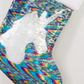 Holiday Lane Women's Sequin Unicorn Stocking Socks Gray One Size
