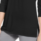 JM Collection Women's O Ring Lattice Top Black Size Small