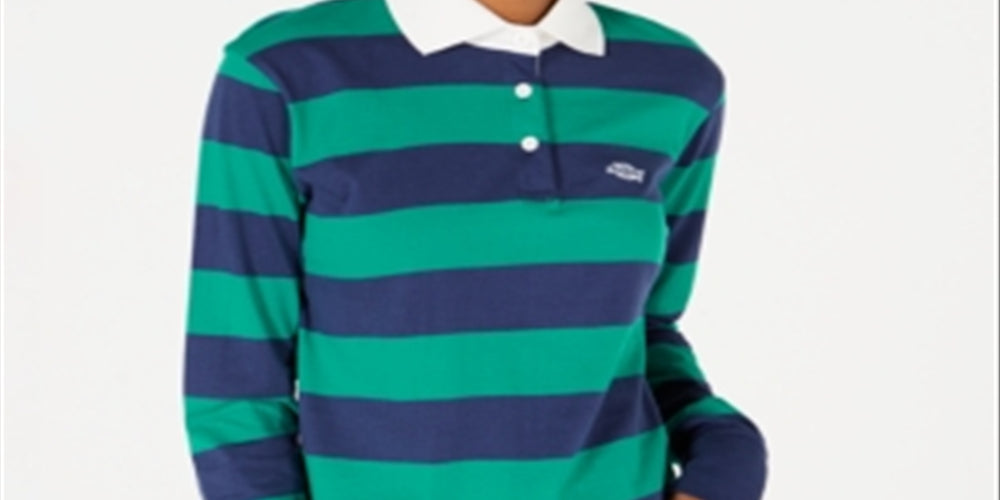 Dickies Women's Cotton Rugby Shirt Green Size Large