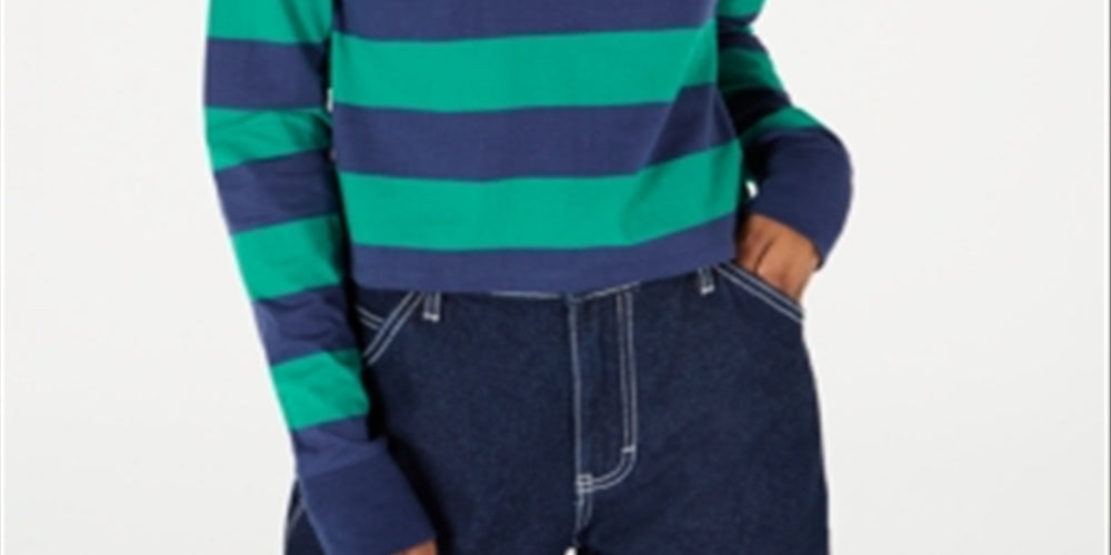 Dickies Women's Cotton Rugby Shirt Green Size Large