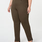 Style & Co Women's Plus Tummy Control Straight Leg Jeans Green Size 14W