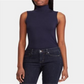 Ralph Lauren Women's Sleeveless Turtleneck Top Blue Size X-Small