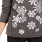 Style & Co Women's Printed Casual Top Gray Size 1X