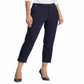 Ralph Lauren Women's Stretch Ponte Straight Leg Pants Blue Size X-Large