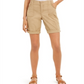 Style & Co Women's Roll Tab Bermuda Shorts Brown Size 6
