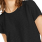 INC International Concepts Women's Tie Front T-Shirt Black Size Petite Small