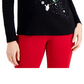 Karen Scott Women's Cotton Embellished Top Blue Size M