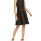 Pappagallo Women's Embroidered a Line Dress Black Size 4
