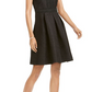 Pappagallo Women's Embroidered a Line Dress Black Size 4