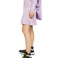 Free People Women's Ribbed Ruffled Trim Skirt Purple Size Medium