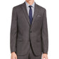 Bar III Men's Single Breasted Heather Slim Fit Wool Blend Suit Gray Size 42