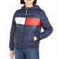 Tommy Hilfiger Women's Sport Quilted Colorblocked Jacket Navy Size S