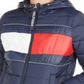 Tommy Hilfiger Women's Sport Quilted Colorblocked Jacket Navy Size S