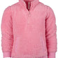 Ideology Big Girls Fuzzy 1/4-Zip Jacket  Pink ize -S 7/8