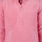 Ideology Big Girls Fuzzy 1/4-Zip Jacket  Pink ize -S 7/8