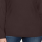 Karen Scott Women's Cotton Scoop Neck Top Brown Size Petite Small
