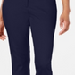 Tommy Hilfiger Women's Casual Sky Captain Stripe Trim Straight Leg Pants Navy Size 6