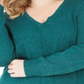 Karen Scott Women's Plus V Neck Sweater Green Size 0X