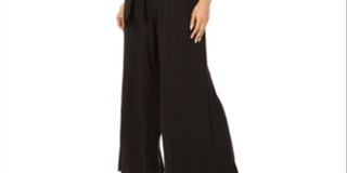 MSK Women's Tie Waist Wide Leg Jumpsuit Black Size Petite